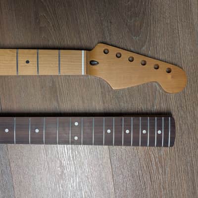 28" Baritone Stratocaster Necks *Roasted Maple / Vintage Yellow Maple* image 2