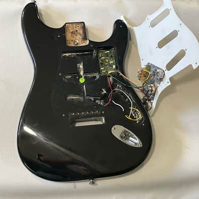 1999 American Fender USA Eric Clapton Signature Artist Black Semi Loaded Guitar Body image 8
