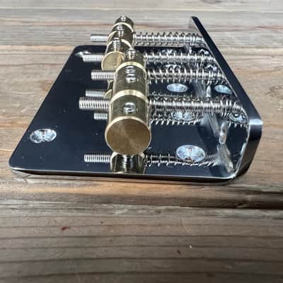 Tricked Out Guitar Bass Bridge Slotted Brass Saddles    [DN2] image 4