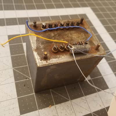 Collins 672 0428 00 9 TFIAOIYY Transformer 6.3 V Vintage Power potted hermetically sealed filament heater Tested Tube Amp Project 1950s image 2