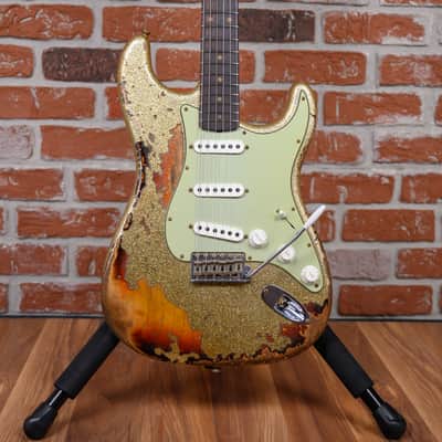 Fender Custom Shop SR25 61 Stratocaster Super Heavy Relic Gold Sparkle over 3-Color Sunburst 2025 w/OHSC image 1