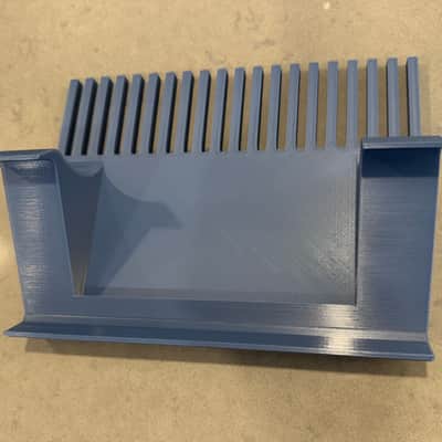 Eurorack Cable Holder for Arturia RackBrute 6U case (blue-grey) image 3