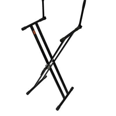 Mr Dj KS700 Key Board Stand with Music Note and Microphone Holder image 1
