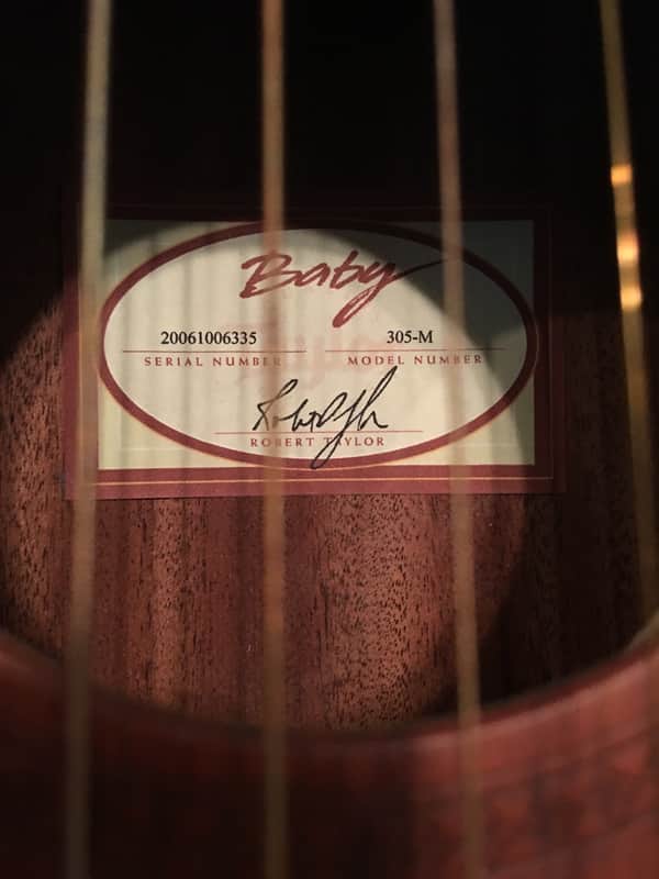 Taylor 305-M 2006 Natural Mahogany (Baby Taylor 3/4 Dreadnought