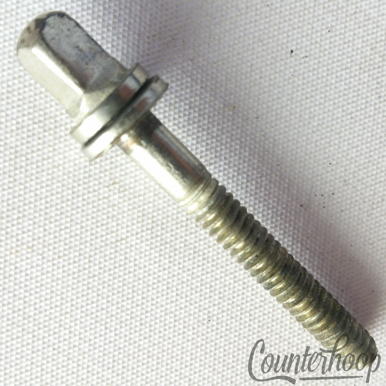 Leedy 10-24 Thin 1 1/2"Tension T-Rod Snare/Tom Drum Vintage 10s-20s Nickel USA — main photograph