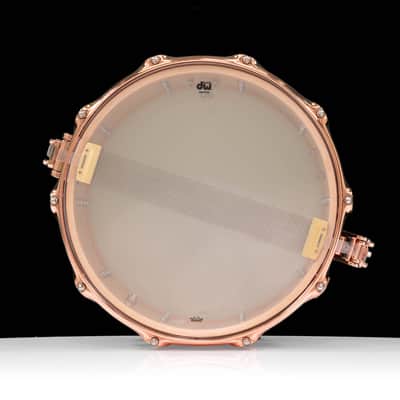 DW Collector's SSC Maple 8x14 Snare Drum - Purple Drift - Copper HW image 2
