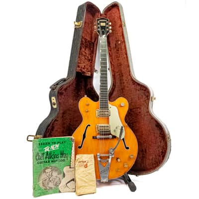 1966 Gretsch 6120 Chet Atkins Nashville Hollow Body Guitar w/ Case Bigsby USA image 1