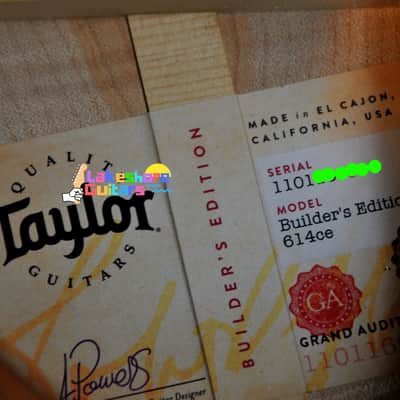 Taylor Builder's Edition 614ce WHB 2019 - Present - Wild Honey Burst image 12