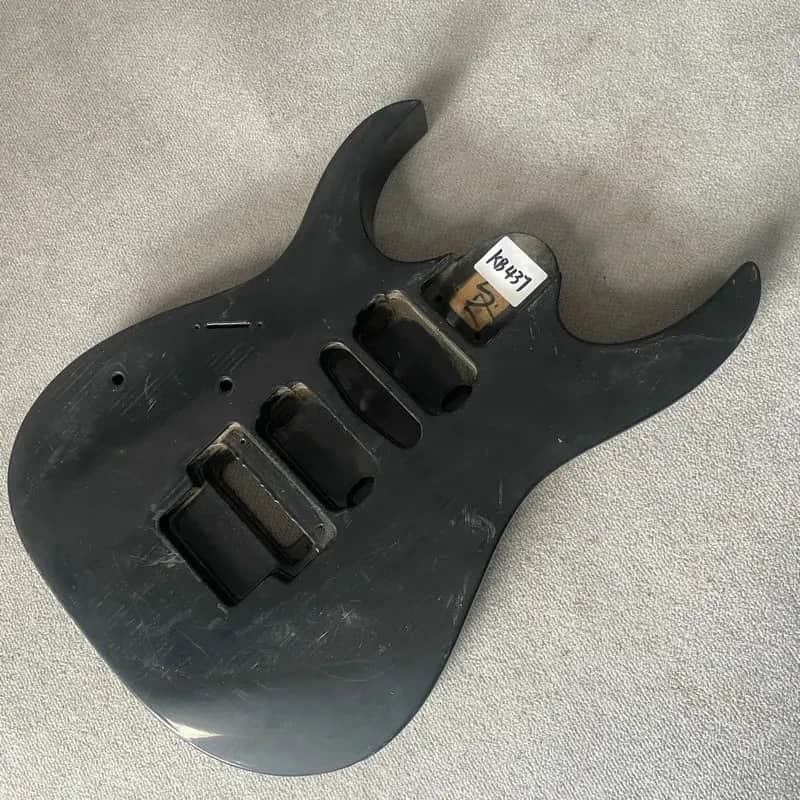 Black HSH Lefty Basswood Guitar Body image 1