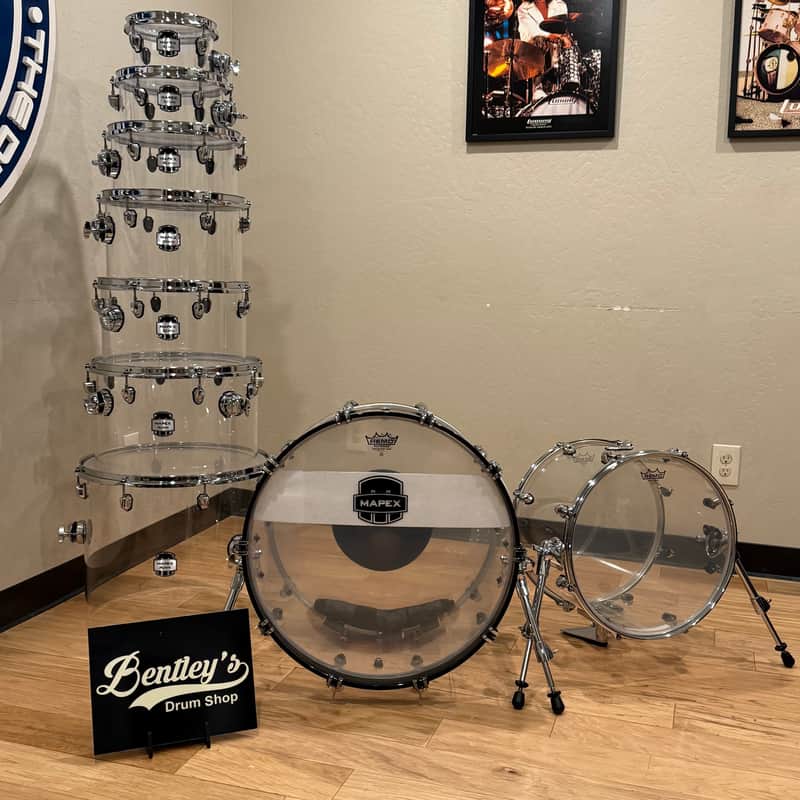 ~WOW!~ Mapex MyDentity Acrylic 9-Piece Concert Tom Drum Kit Set (Rm4) image 1