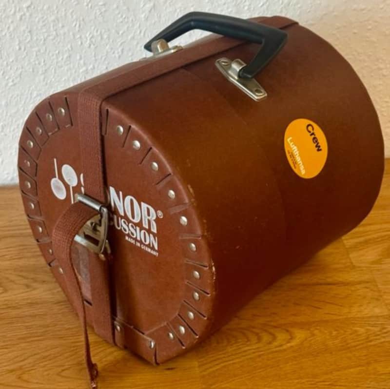 Ultra Rare Vintage Sonor Vulkanfiber 8"x8" Tom Tom Case Z 6008 - 1980s - Very Good+ image 1