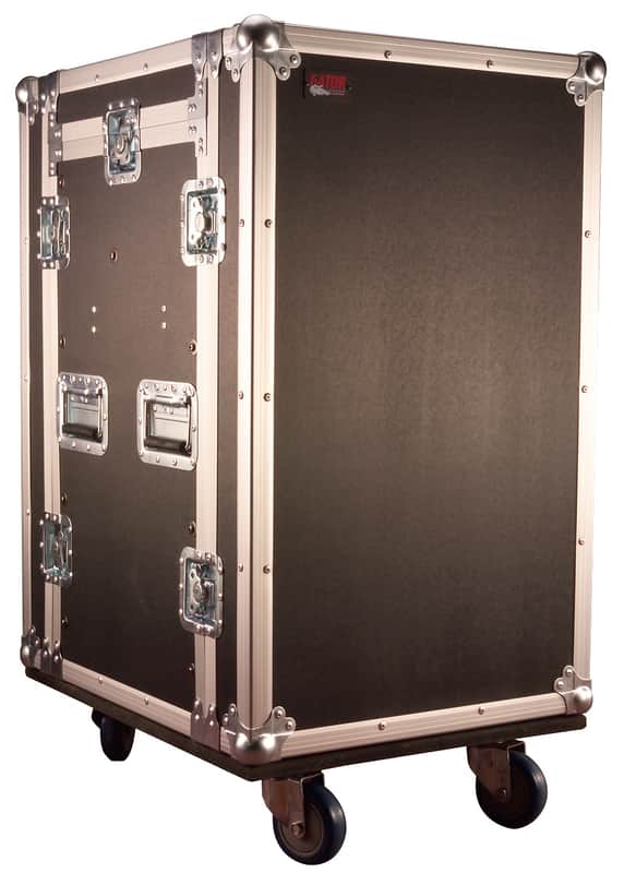 Gator G-TOUR-10X12-PU Rolling Pop-Up 10U Top/12U Bottom ATA Rack Road Case w/ Casters image 1