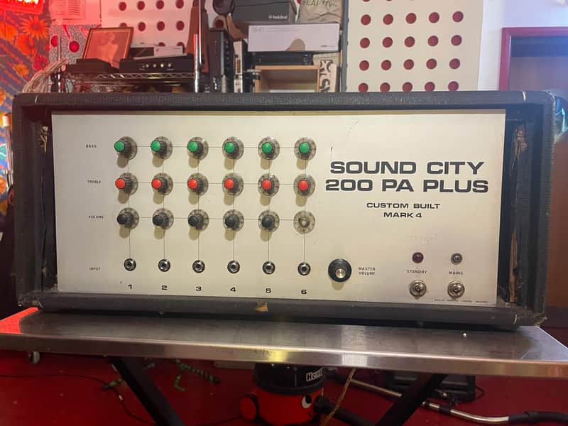 Sound City 200 PA Plus Custom Built Mk4 1970’s With Spare Original Valves image 1