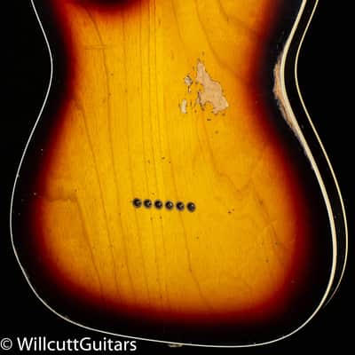 Fender Custom Shop LTD Tomatillo Telecaster Custom Relic Bleached 3-Tone Sunburst (146) image 2