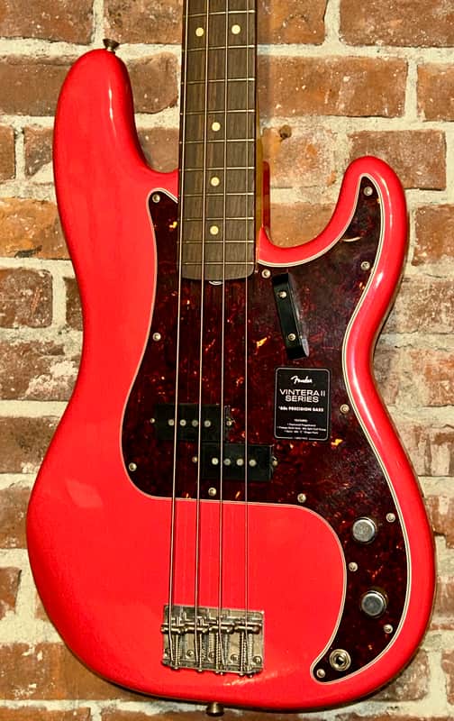 NEW Fender Limited Edition Vintera II Road Worn '60s Precision Bass - Fiesta Red, In Stock and Ships Fast With A Pro Set Up! image 1