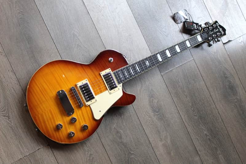 HAGSTROM  Super Swede Tangerine Burst, HARDCASE, 3, 93 KG image 1