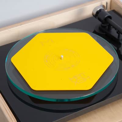 Hexmat: Yellow Bird Record Isolator Platter Mat image 2