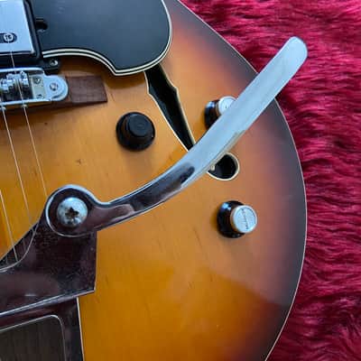 c.1967-1972 Yamaha SA-30T MIJ Vintage Hollow Body Guitar “Sunburst” image 8
