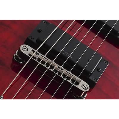 Schecter Guitar Research Demon-6 Electric Guitar Crimson - Red Burst image 11