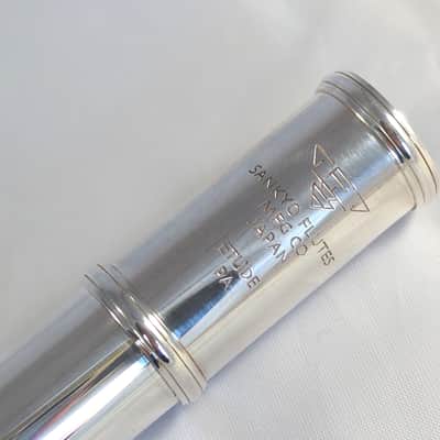 Sankyo Etude PA RC open hole flute solid silver headjoint ST-2 cut image 4