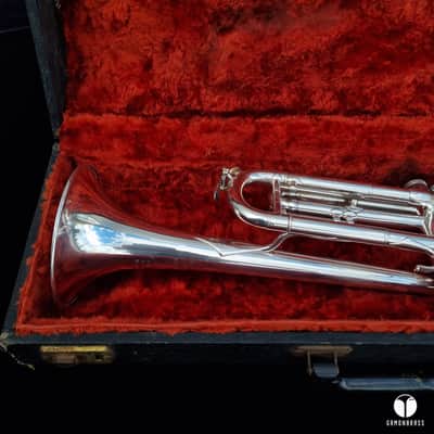 F. Besson pre war 88xxx GRAND PRIX trumpet - silver plated gamonbrass image 4