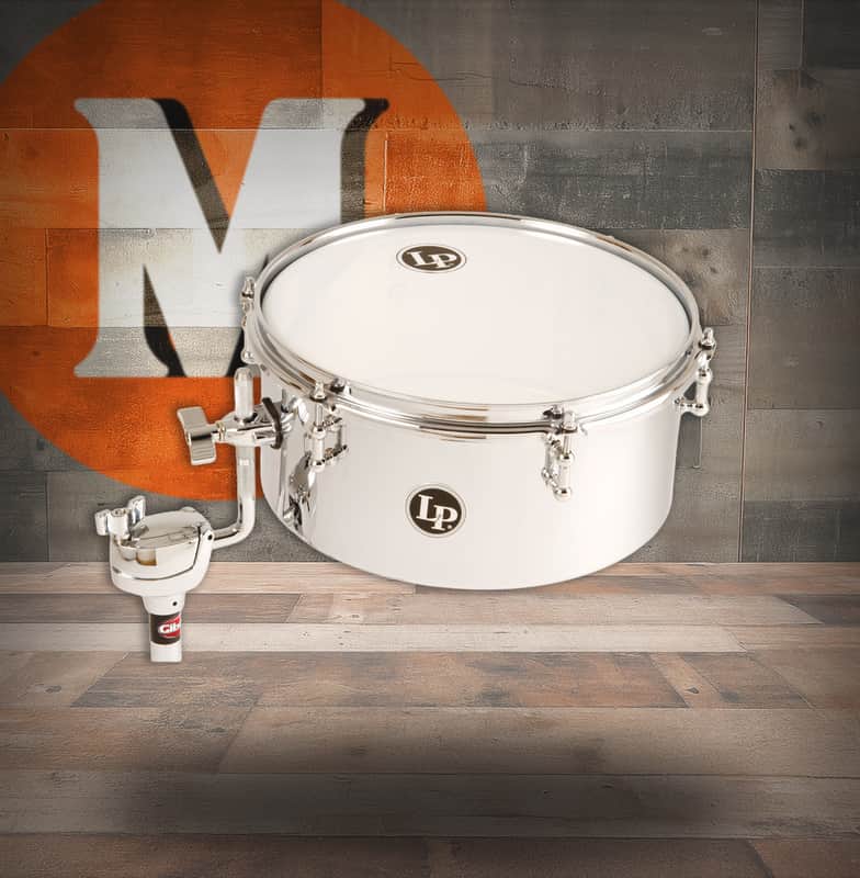 Latin Percussion LP 12" LP812-C Mountable Drum Set Timbale - Chrome (LP812-C) | Musician Madness image 1