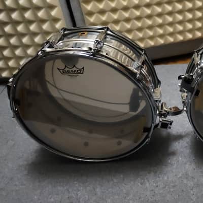 Supraphonic \ Acrolite Ludwig No. 411 Super-Sensitive 6.5x14" 10-Lug Aluminum Snare Drum with Keystone Badge 1963 - 1969 with internal contact microphone \ drum trigger system for electronic drums or experimental sounds like Roland , nord drum image 4