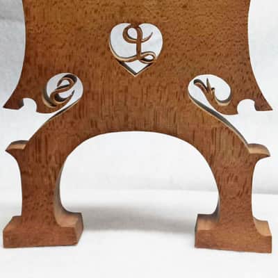 William Lewis & Son Rare ¾ Uncut Double Bass Bridge circs 1960's-1970's image 2