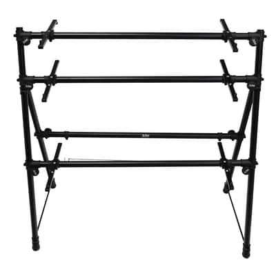 On-Stage KS7903 Foldable Three-Tier A-Frame Keyboard Stand+AKG Headphones image 4