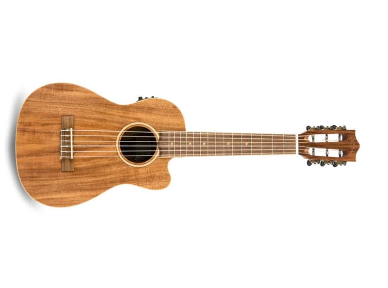 Lanikai ACST-CEG Acacia Solid Top Guitelele Acoustic-Electric Ukulele image 1