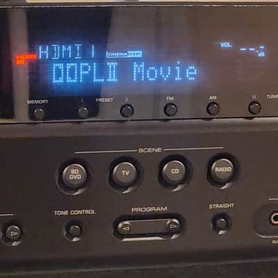 Yamaha Yamaha RX V375 AV Receiver Black 90s - Black metal case image 2