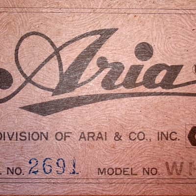 Aria WH-25 Hummingbird style guitar Japan Vintage  '70 Natural+Gig Bag image 24