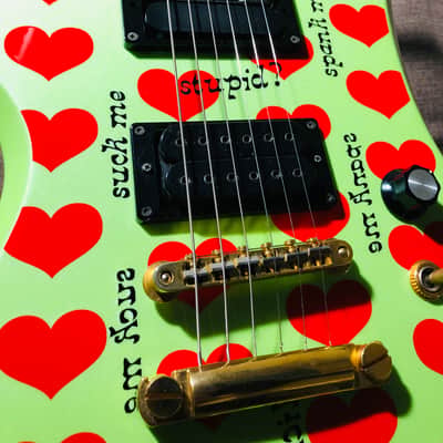 Fernandes MG Green-Heart HIDE/Mockingbird /Burny/B.C.rich image 3