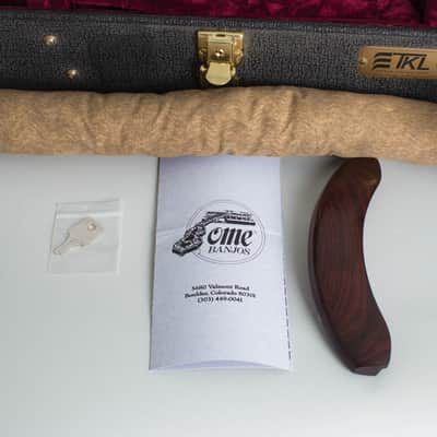 Ome Deluxe Juniper 12" Old Time 5 String Banjo (2005), ser. #4912, original black tolex hard shell case. image 13