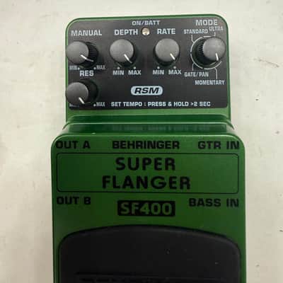 Behringer SF400 Super Flanger Analog Stereo Rare Guitar Effect Pedal image 2