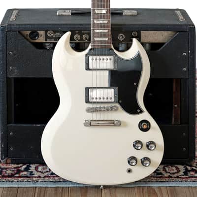 MIJ 1989 Greco Polaris White SG Standard model SS63-60 with Sheptone pickups image 1