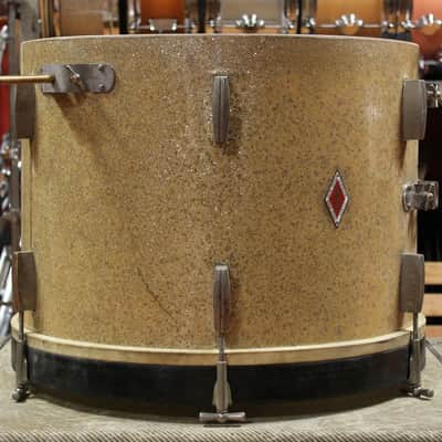 1940s Sonorus Superior Class 14x19 Bass Drum in Gold Sparkle image 3
