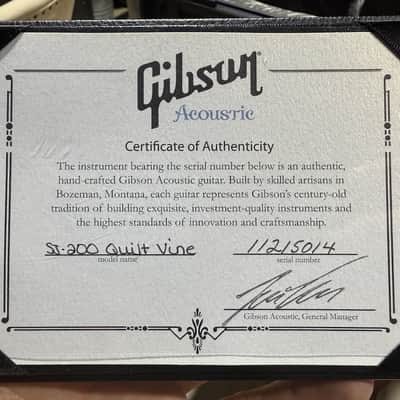 Gibson SJ-200 Quilt Vine  2015 - Insane Quilted Maple all over w/stunning Abalone inlaid on every surface. image 16