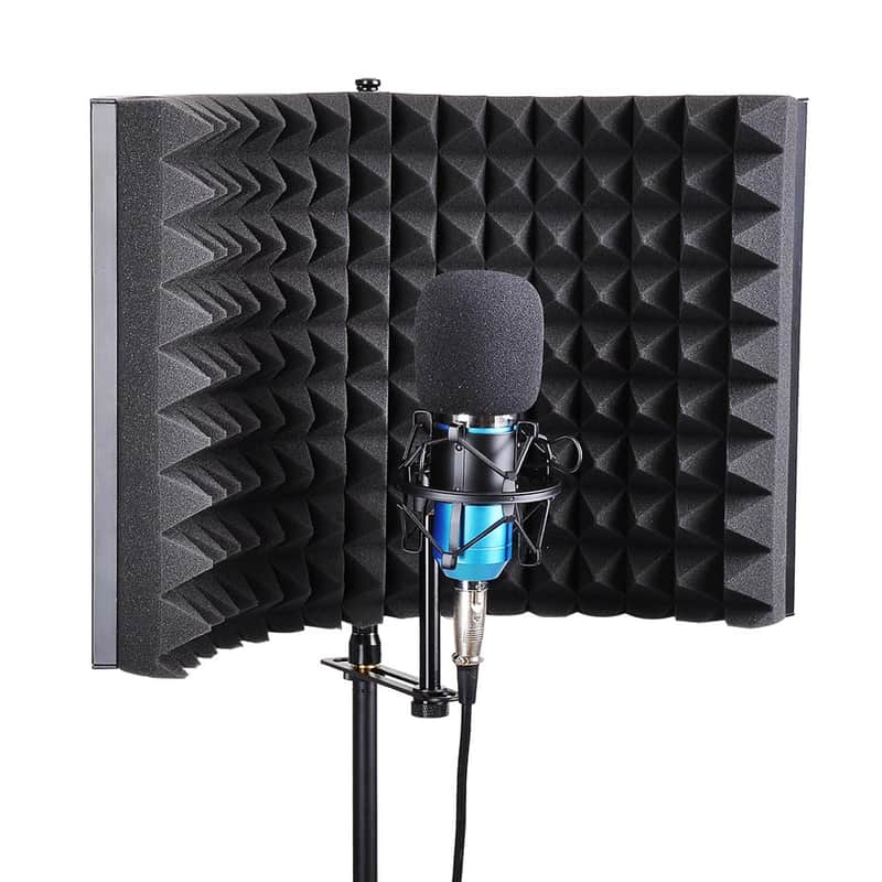 Professional Studio Recording Microphone Isolation Shield - Pop Shield (2 Folds) image 1