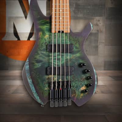 Cort Artisan Series Space 5 Bass Guitar (5 String) - Star Dust Green image 1
