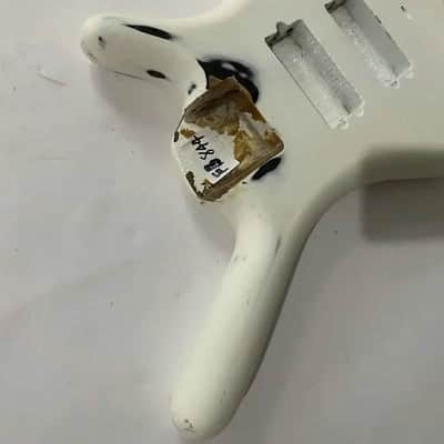 White DIY Project Bass Guitar Body image 9