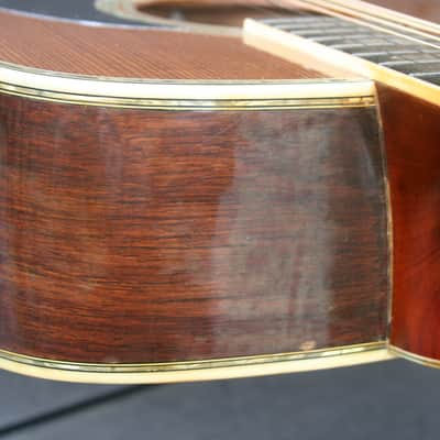 1975 Yairi YW-600 Dreadnought Guitar New Jacaranda Natural+Vintage Hard Case Bargain! image 14