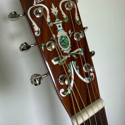 Blueridge BR-160 Historic Series Dreadnought Acoustic Guitar Natural w/ Abalone Inlay image 11