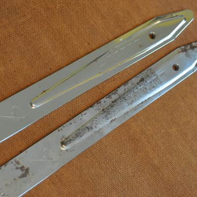 Fender 14" Tilt Back Legs Vintage Original Pat. Pend embossed on legs 1960's image 1