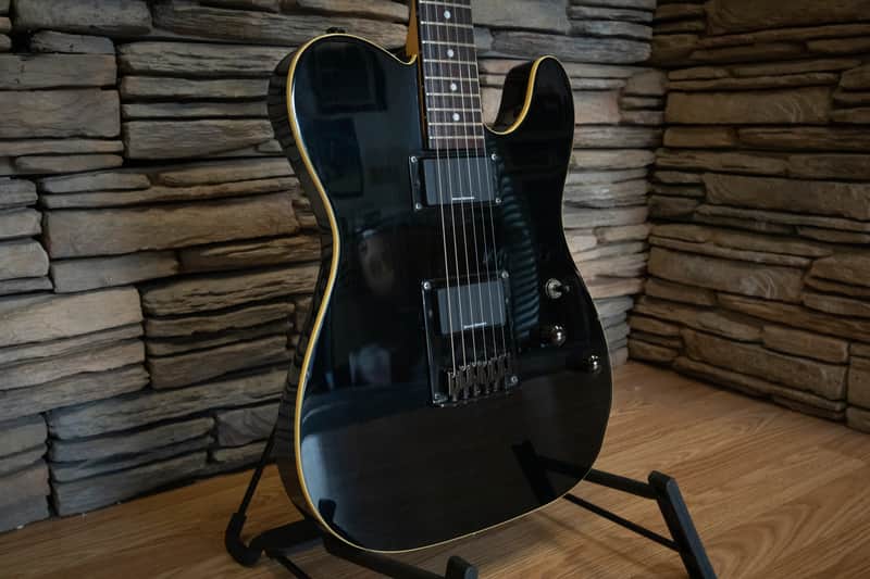 2001 Schecter Diamond Series PT Electric Guitar in Black | Reverb