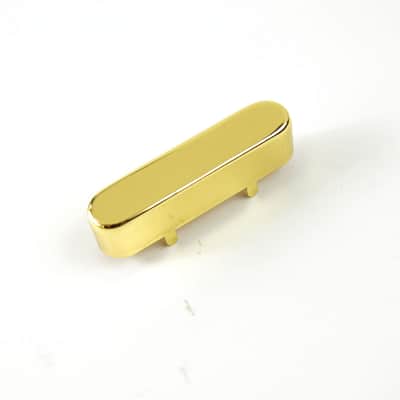 Standard Size Tele Style Metal Neck pickup cover ,Gold Plated
