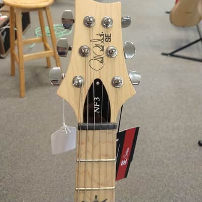 New 2024 PRS Paul Reed Smith SE NF3 Electric Guitar - Metallic Orange, Maple Fretboard with PRS SE Gigbag image 4