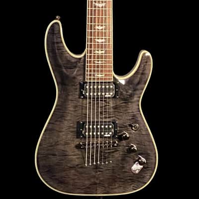 Schecter Omen Extreme-7 Electric Guitar - See Thru Black image 2