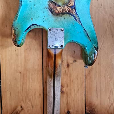 Fender Stratocaster Surf Green Heavy age relic image 6