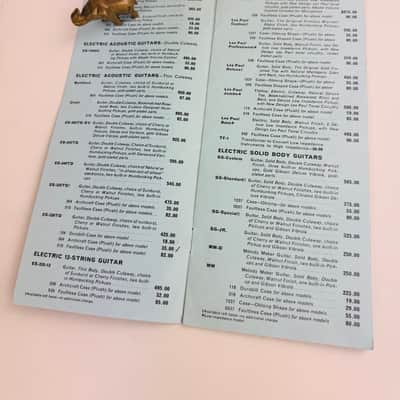 Gibson Suggested Retail Price List (Effective Sept. 1, 1970) image 4